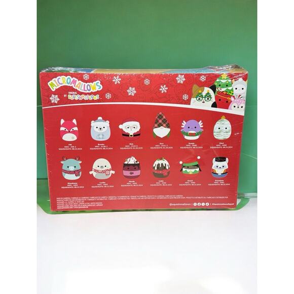 Squishmallows Micromallow Advent Calendar 2025 - 12 Mini Holiday Plush - Picture 2 of 4